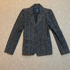 Vintage Kenzo Jeans Women’s Herringbone Blazer Size 38 Italy